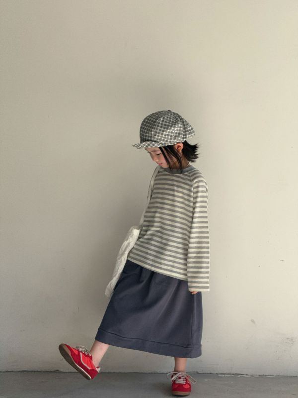 05081417┃BOBO家秋〃2531藍灰色口袋裙┃90-150/F┃250825結單 