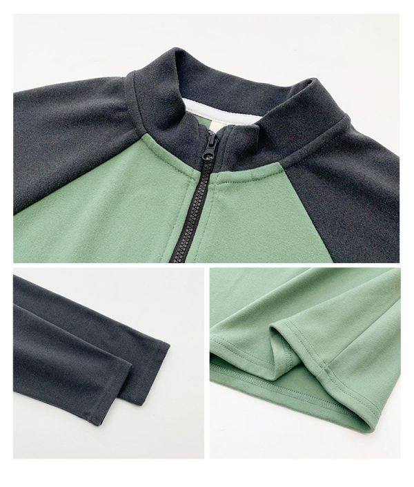 05111116┃HAI家秋冬〃DA21撞色德絨半拉鍊上衣┃110-180 童裝德絨, 發熱上衣, 保暖打底衫, 男童女童T恤, 高領T, 半拉鍊上衣, 大陸製童裝, 秋冬打底衣, 內磨毛長袖, 雙面德絨, 發熱衣, 童裝厚T, 韓系童裝, 暖感上衣, 童裝保暖衣**