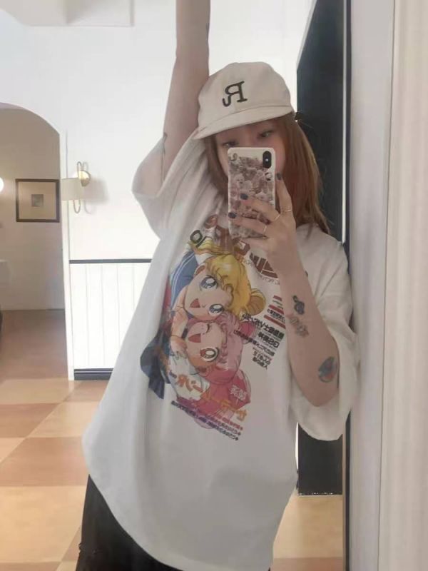 05040804┃依澤家夏〃5563八色美少女戰士印花T┃F┃0410結單 