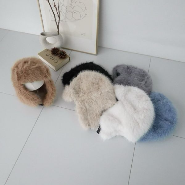 韓｜uniion〃六色毛毛帽｜F 毛毛飛行帽, 護耳帽, 冬季保暖帽, 童帽, 親子帽, 韓系帽子, 秋冬配件, 毛毛帽, 可愛飛行帽, 冬天帽子