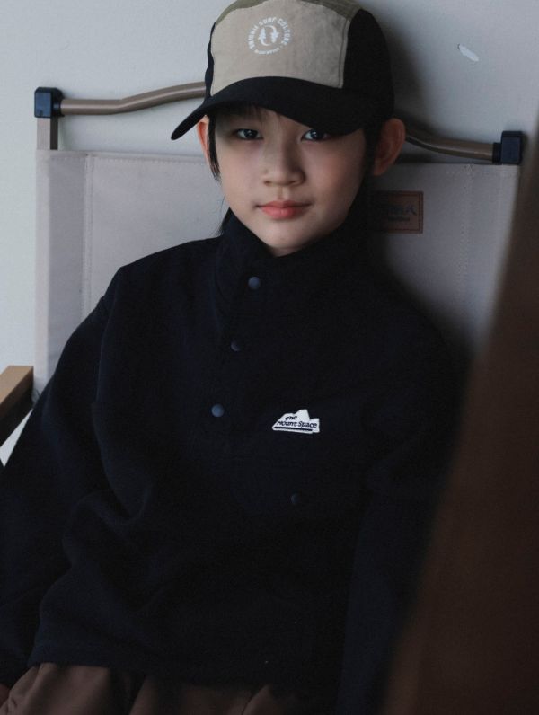 05121207｜猿寶秋冬〃8077撞色加絨立領上衣｜110-170 中大童上衣, 童裝刷毛上衣, 搖粒絨童裝, 立領童裝, 山系童裝, 戶外風童裝, 秋冬童裝, 保暖童裝, 半開襟上衣, 男童女童上衣