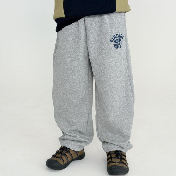 05121203｜CTX家秋冬〃2580兩色加絨運動褲｜110-165 中大童衛褲, 兒童加絨長褲, 男童運動褲, 冬季刷毛褲, 字母衛褲, 童裝秋冬, 寬鬆童褲, 保暖童裝, 中大童褲子