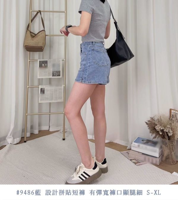 05080415┃夏〃9486設計拼貼短褲┃S-XL┃250810結單 
