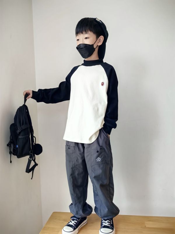 05112707｜CF冬〃CT659兩色高彈猿人標磨毛上衣｜120-175 羊绒棉 上衣 兒童打底衫 保暖長袖 親膚不倒絨 秋冬上衣