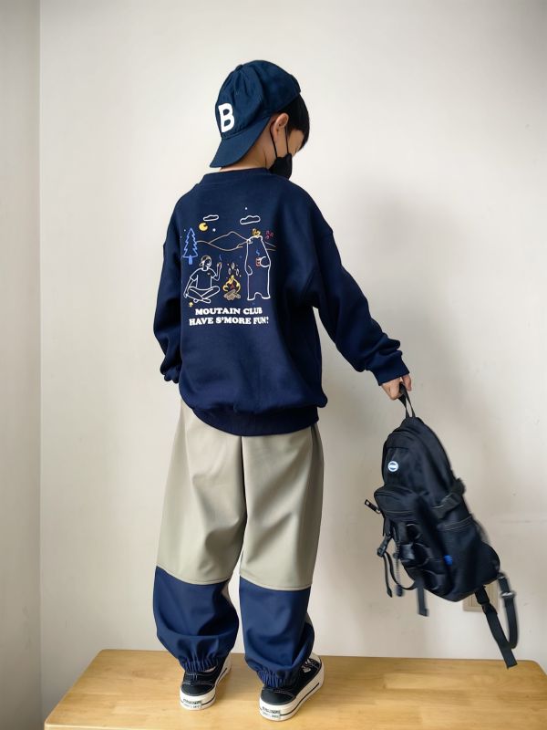 05112704｜CF冬〃CT665兩色加絨小熊插畫T｜120-175 不倒絨衛衣
兒童加絨上衣
大童保暖上衣
男童衛衣 冬季
女童加厚衛衣