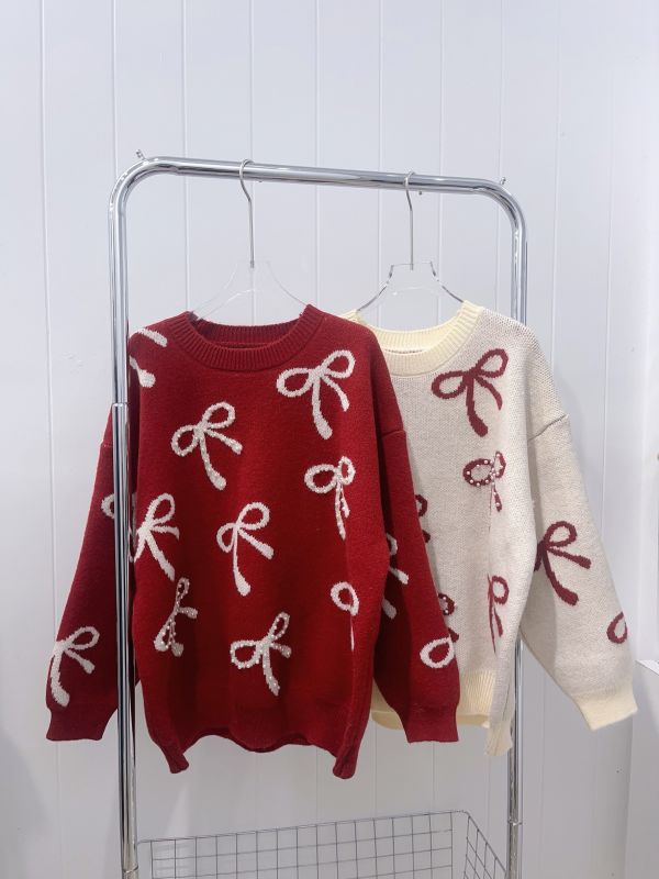 05121309｜秋冬〃7849立體珍珠蝴蝶結羊絨針織衫｜F 蝴蝶結針織毛衣
珍珠針織上衣
韓系甜美毛衣
羊絨感針織
寬鬆顯瘦毛衣
立體圖案毛衣
秋冬針織上衣
節慶穿搭毛衣
韓版毛衣
甜美風上衣