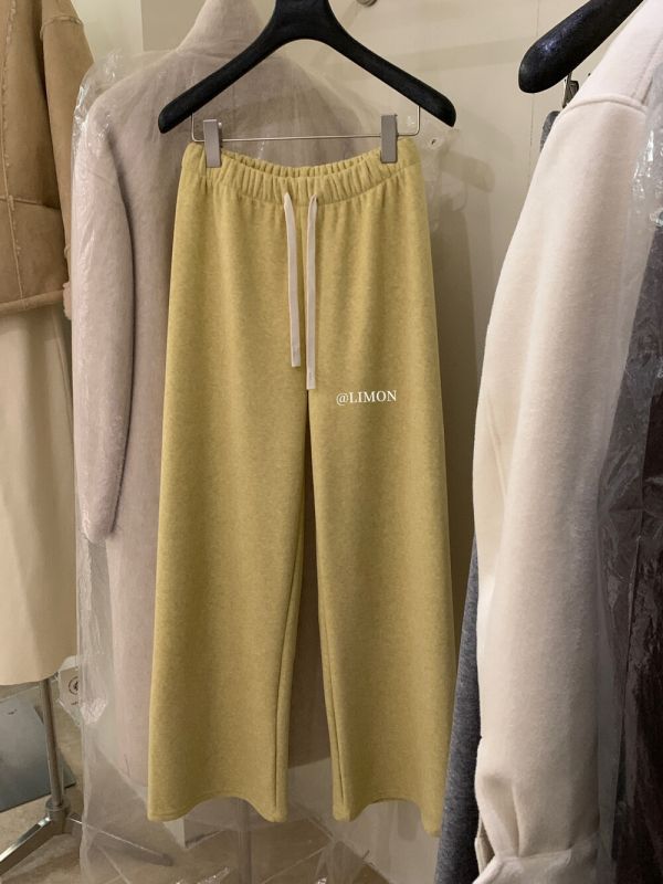 05110604┃LEMON〃1217加絨加厚糯米休閒褲┃S-L 加絨寬褲、毛巾棉長褲、保暖長褲、秋冬褲、加厚褲、女裝寬褲、休閒褲、韓系褲子、家居褲、直筒褲