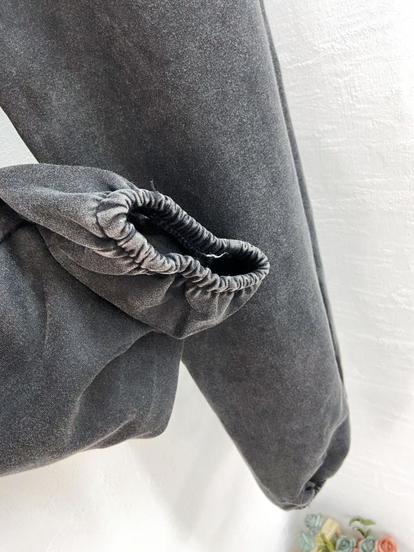 05110102┃秋冬〃065水洗黑色收口運動褲 厚刷毛長褲, 束口長褲, 鬆緊腰褲, 保暖褲, 秋冬長褲, 加厚長褲, 韓系褲, 寬鬆褲, 休閒長褲, 女生運動褲