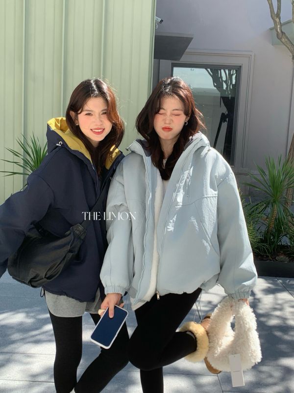 05112204｜LEMON〃1235質感面料衝鋒衣短外套｜F 防風外套, 加厚外套, 沖鋒衣, 絨毛外套, 加絨外套, 保暖外套, 男女同款外套, 秋冬外套, 防潑水外套, 登山外套, 杏色外套, 黃色外套, 天藍外套, 藏藍外套