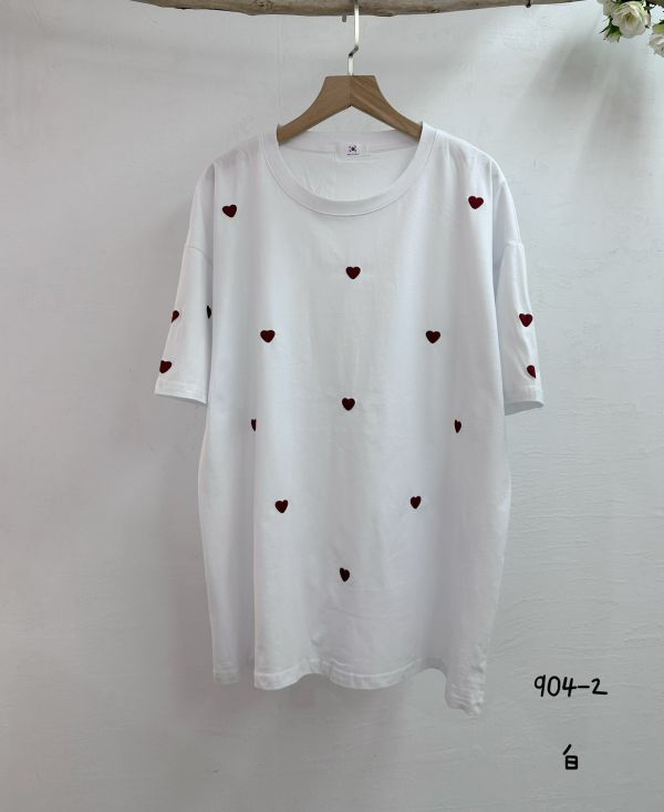 台┃夏〃904愛心刺繡上衣┃4色┃0410結單 
