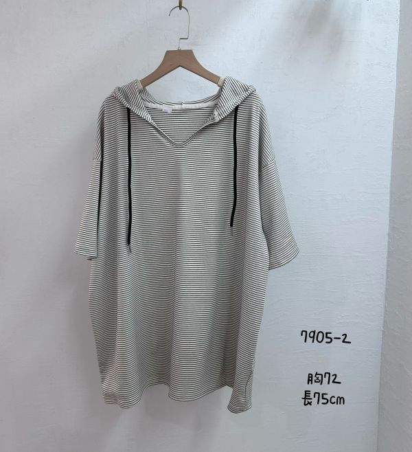 台┃夏〃7905細條連帽上衣┃F┃0410結單 