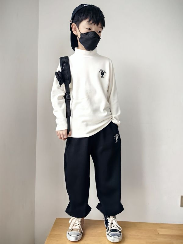 05112706｜CF冬〃CT662兩色半高領猿人頭標發熱衣｜120-175 發熱衣
兒童打底衫
加絨高領
中領上衣
秋冬保暖
內搭長袖
男女童上衣