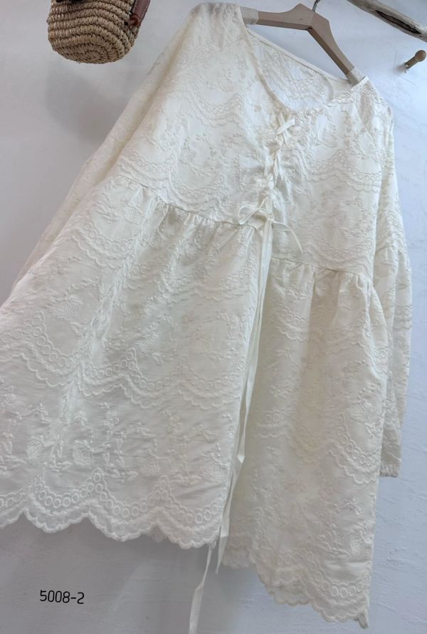050815611┃5008蕾絲長袖罩衫┃F┃250825結單 