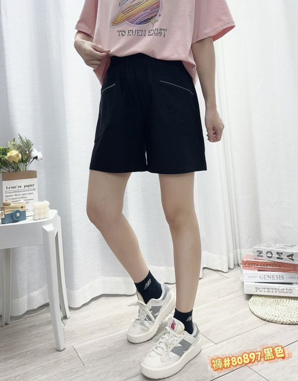 台┃夏〃80897滾線條鬆緊涼感短褲┃F┃0425結單 