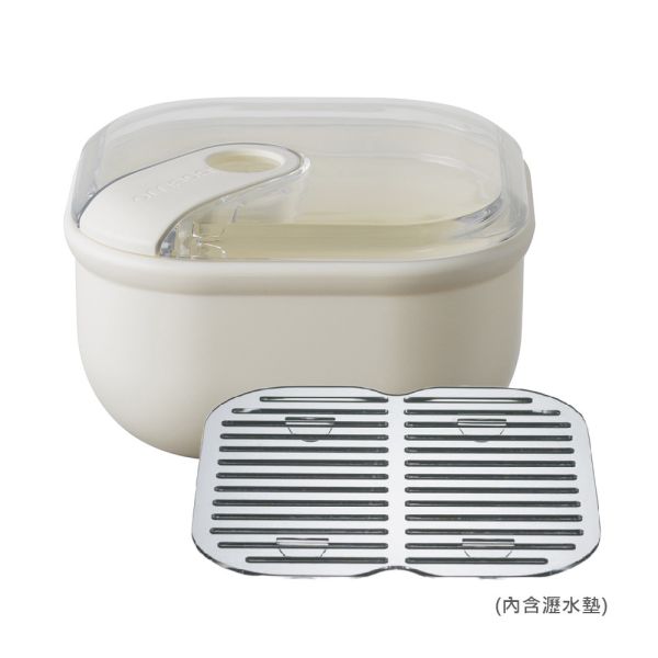 OMADA Pull Box易拉保鮮盒 方型/大/2L 附瀝水墊 (四色可選) M6652 