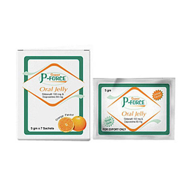 Oral Jelly P-Force 果凍雙效威而鋼160mg 7入裝橘子味 