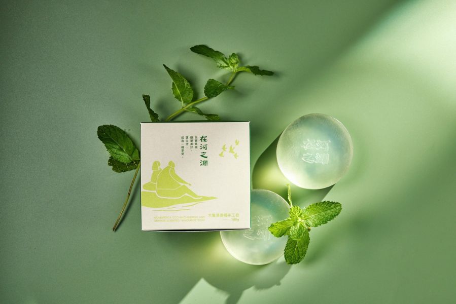 檸檬馬鞭草薄荷涼感手工皂 手工皂,禮盒,送禮,中秋節,天然,大自然,環保, FSC, SDGs,成份單純