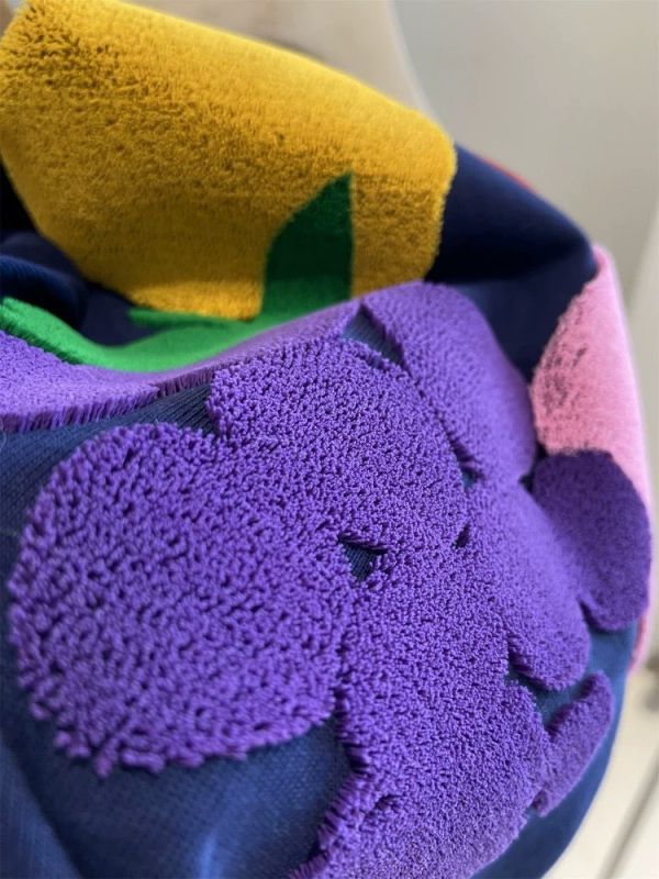 可愛水果毛刷刺繡短袖T恤 寬版,短袖T恤