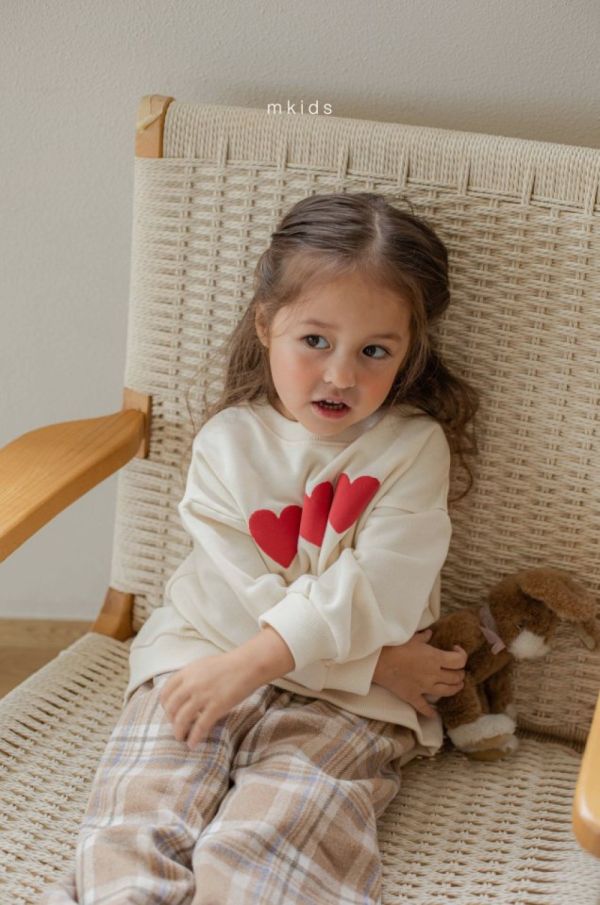 心心念念長袖上衣 愛心上衣,姊妹裝,韓國童裝,laurababy