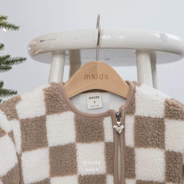 暖呼呼的寶寶拉鏈刷毛包屁衣 帽子另售 