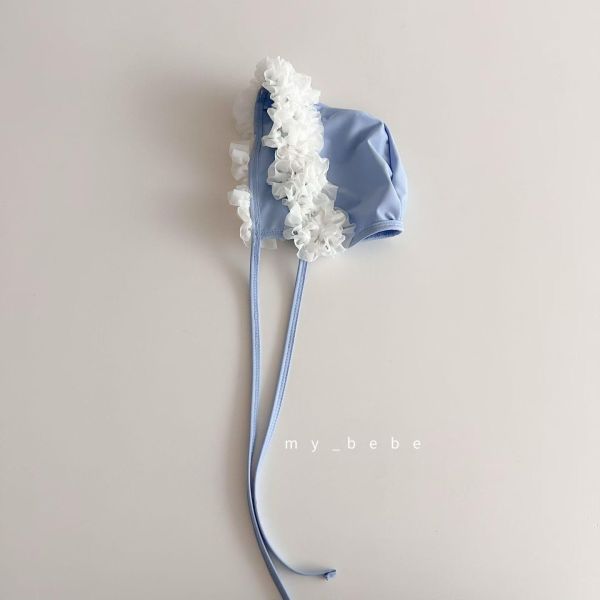 夏日朵朵花超可愛綁繩泳帽 