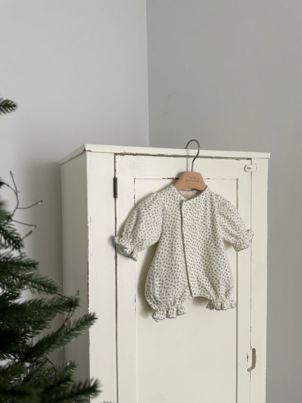 小碎花純棉寶寶連身裝 Monbebe Korea,monbebe,laurababy,laurabebe,小仙女童裝,童裝代購,仙女媽咪衣櫥,蘿菈衣櫥