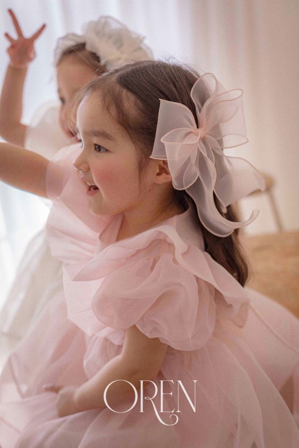 夏日飄逸感歐根紗洋裝 姊妹套裝 