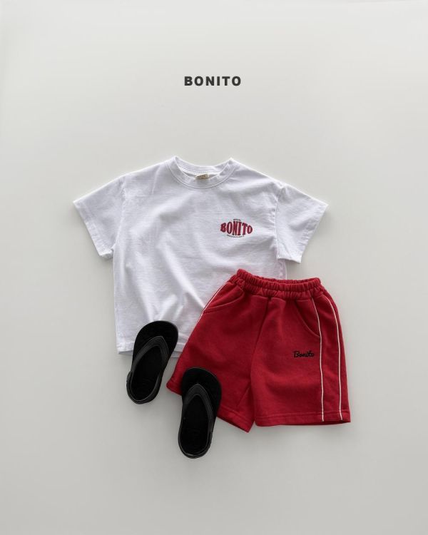 親子裝系列 Bonito 美式小Logo短袖上衣 韓國親子裝推薦