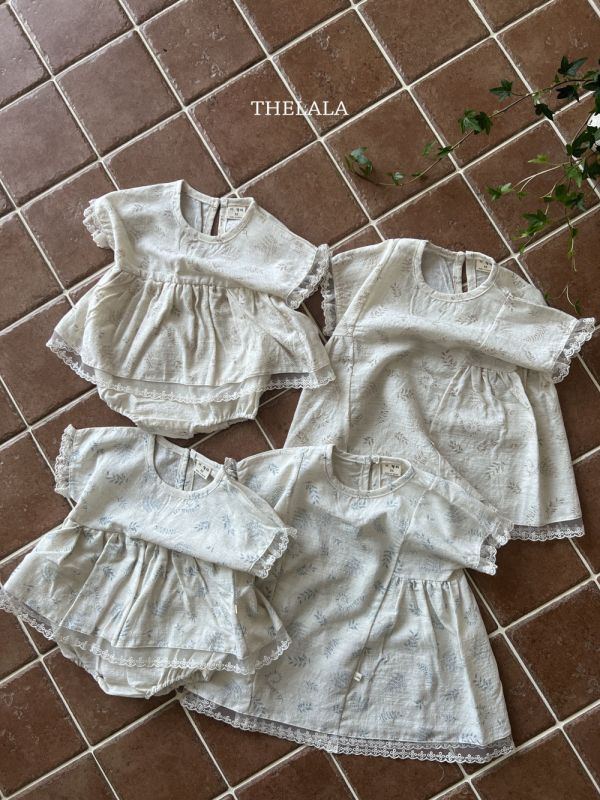 棉麻質感森林系洋裝 姊妹裝 