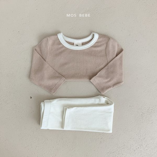 柔和的顏色居家服套裝 mosbebe korea,韓國童裝,童裝推薦