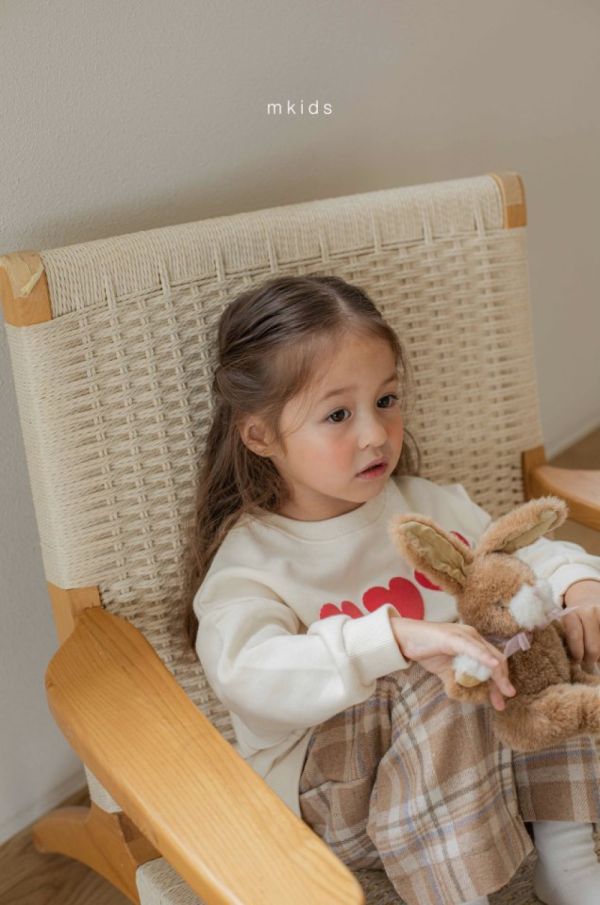 心心念念長袖上衣 愛心上衣,姊妹裝,韓國童裝,laurababy