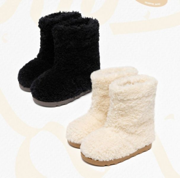 毛毛短靴童靴 冬季鞋款 La stella korea,童鞋代購,蘿菈衣櫥,LA STELLA團購