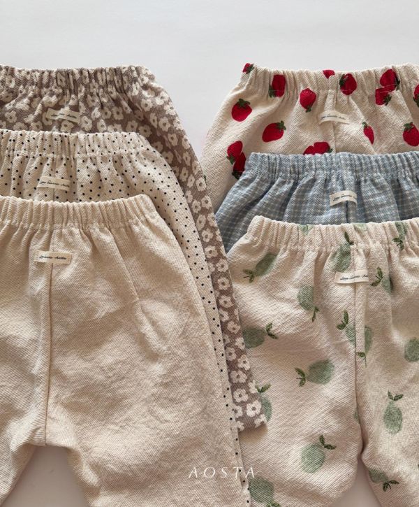 春季必備薄款韓童滿版棉褲防蚊褲 