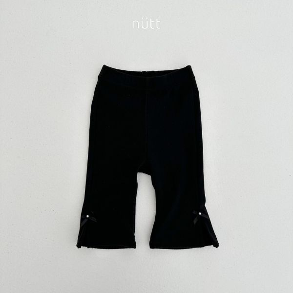 直紋蝴蝶結設計喇叭褲 