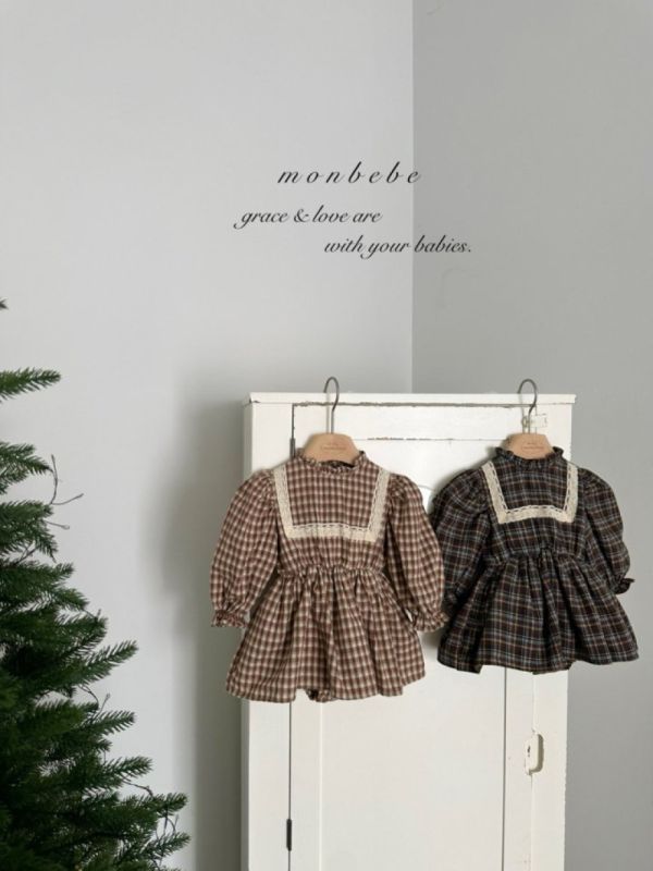 女寶款 法式格紋洋裝 