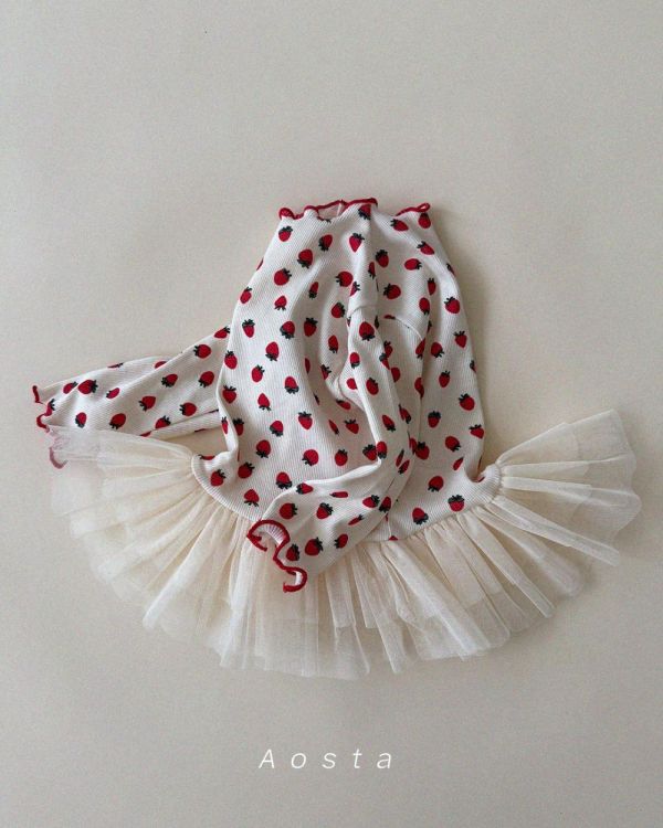 氣質木耳卷彈性長袖蓬蓬裙擺 