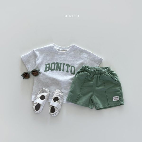 Bonito簡約字母刺繡短袖T 