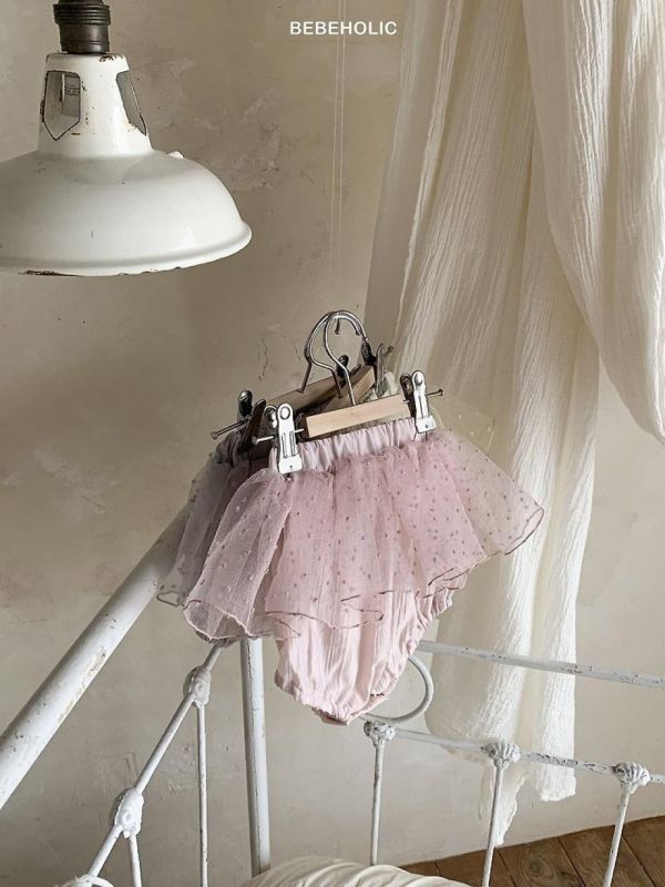 雪點寶寶包屁紗裙 Bebe holic Korea,韓國童裝,韓國Bebe holic,奶茶系寶寶,女寶穿搭