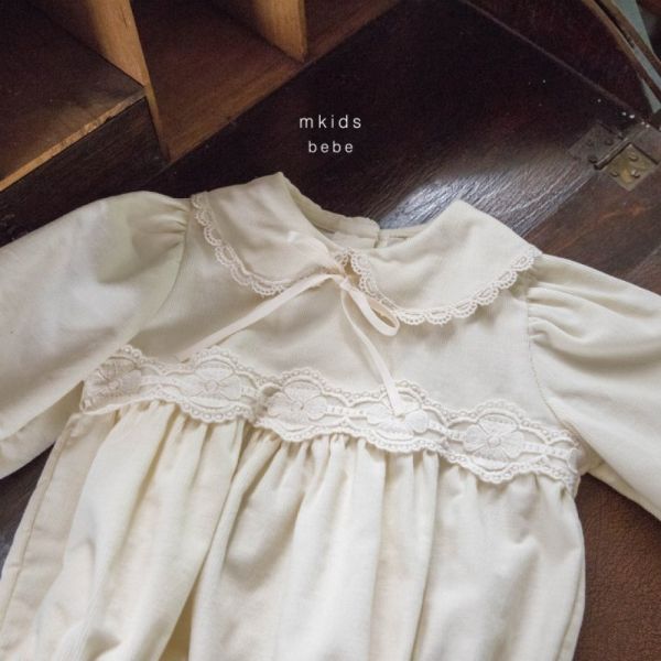 圓領蕾絲滾邊艾莉絲色寶寶姊妹裝 小姐姐洋裝 M Kids Korea,童裝,韓國童裝,穿搭,寶寶,彌月照,姊妹裝,棚拍,桃園,愛麗絲夢遊仙境