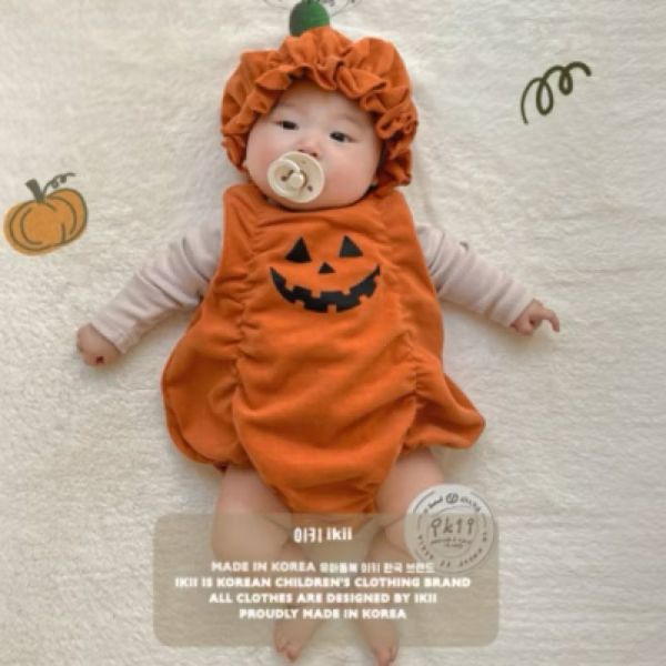 現貨 萬聖節小南瓜（含帽） laurababy