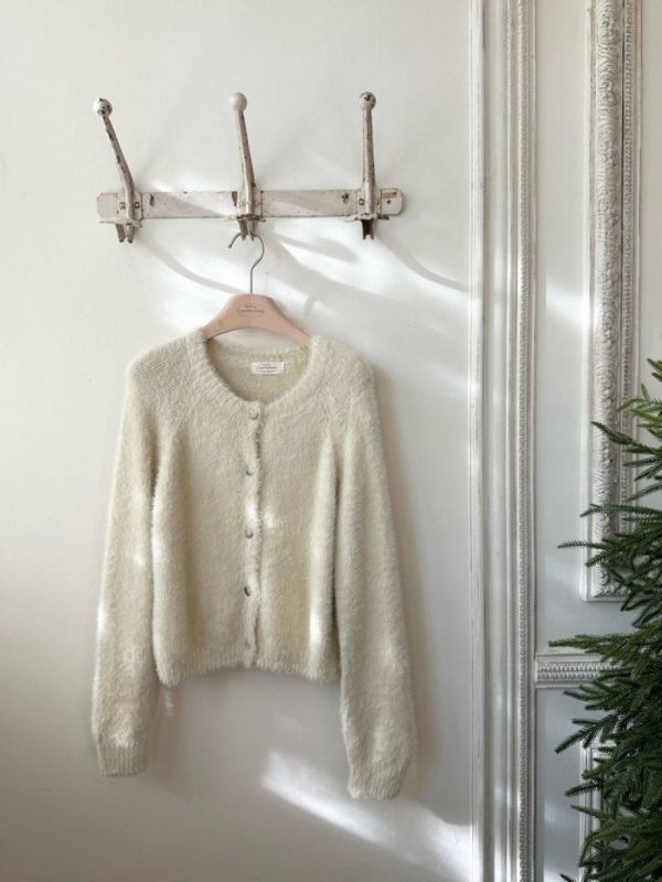 親子系列 棉花糖毛絨針織開衫 寶寶連身衣 