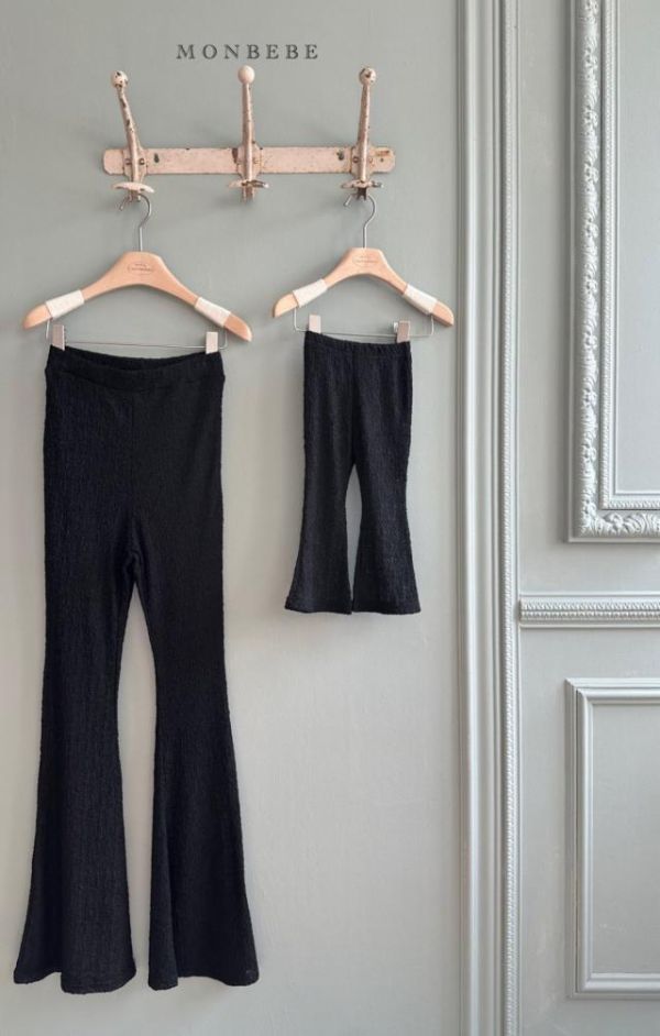 母女系列 春季薄款版型好看喇叭褲 