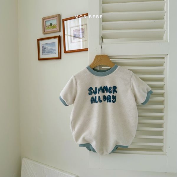 Summer拼色寶寶連身衣 包屁衣 