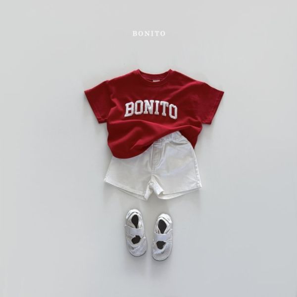 Bonito簡約字母刺繡短袖T 
