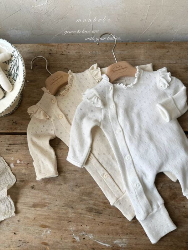 Shell荷葉領寶寶連身衣 