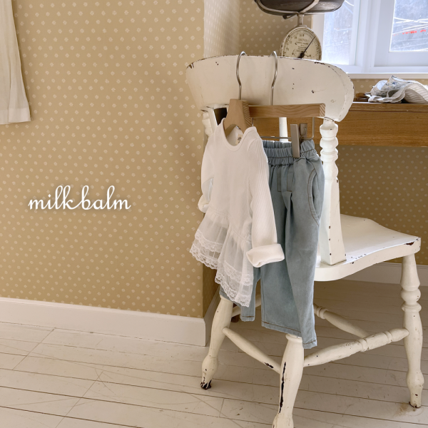 蕾絲層次長袖內搭 正韓童裝好看內搭