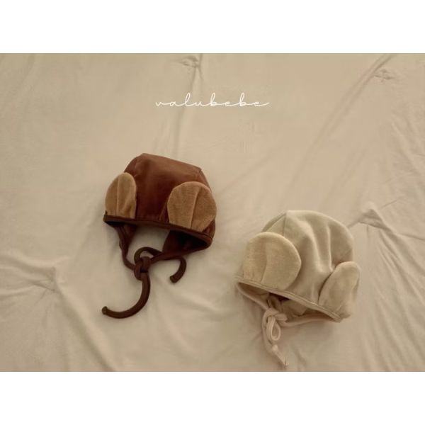 現貨 ᴠᴀʟᴜ ʙᴇʙᴇ 熊耳帽 綁帶帽 laurababy