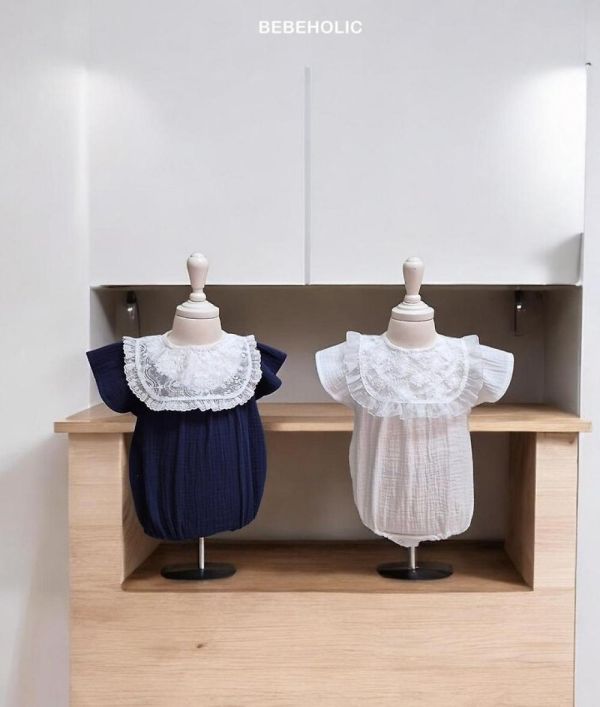 波林小清新幾何連身裝 Bebe holic Korea,韓國童裝,韓國Bebe holic,奶茶系寶寶,女寶穿搭