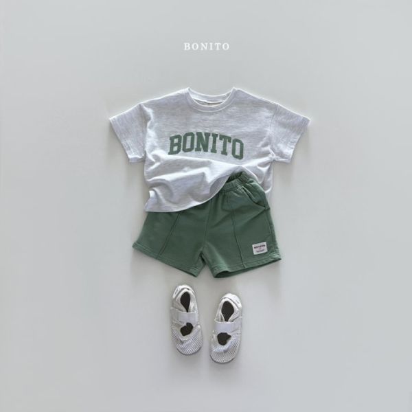 Bonito簡約字母刺繡短袖T 