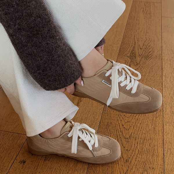 Comfor Sneakers 韓國拿鐵色德訓鞋日常百搭 sketch in love,韓國女鞋推薦,